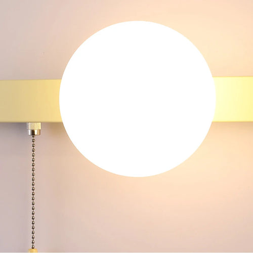 Modern led glass wall light with switch for children's room - vue 7 sur 21