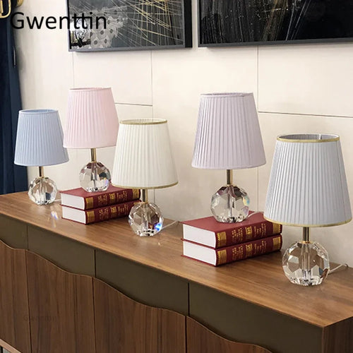 Modern crystal table lamp for interior decor and lighting - vue 4 sur 11
