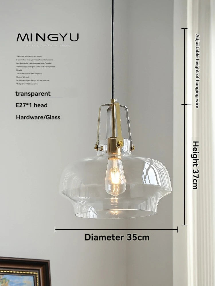 Nordic glass pendant light for modern home decor
