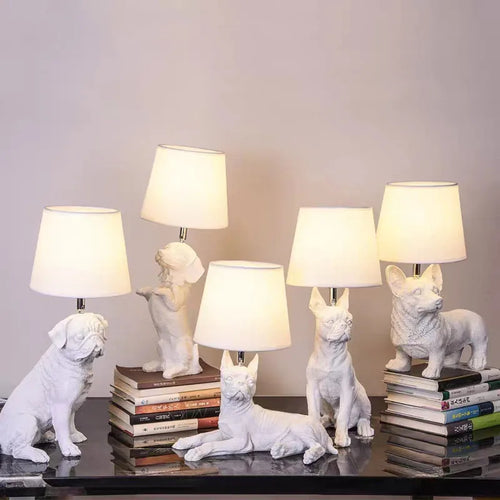 Modern LED puppy design table lamp for children - vue 5 sur 16
