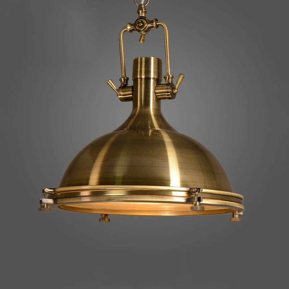 Retro metal pendant light for industrial interior decor - vue 3 sur 10