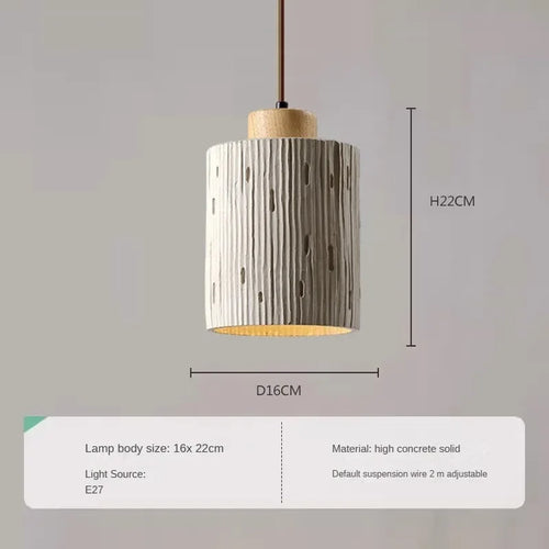 Modern wood and marble chandelier for elegant interiors - vue 13 sur 14