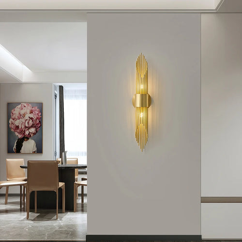Retro copper wall light for elegant interior decor - vue 4 sur 8