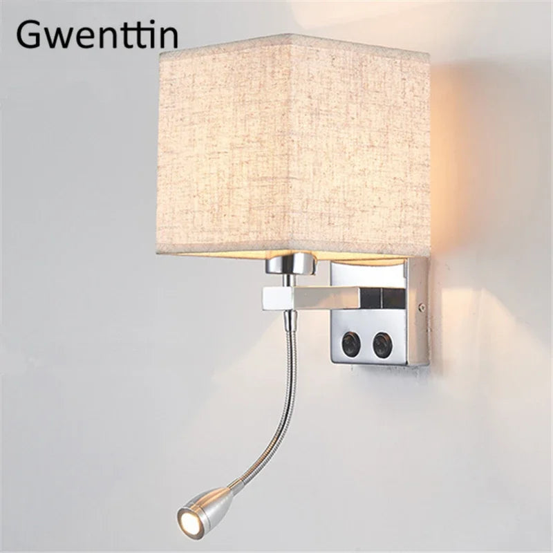 Modern LED wall light for interior decoration and reading