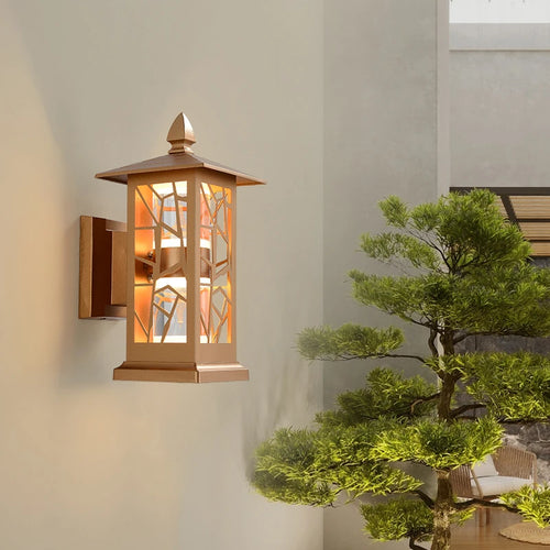 Minimalist waterproof outdoor wall light for garden - vue 3 sur 14