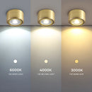 Adjustable copper LED downlight with COB spotlights for home decor