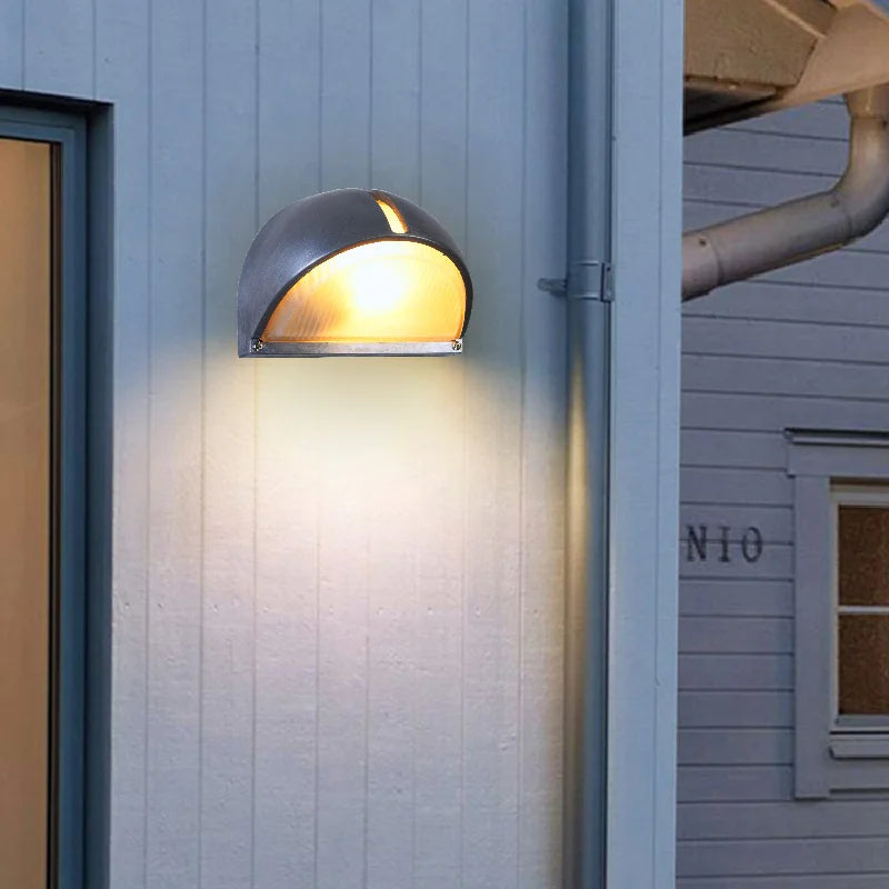 Vintage industrial outdoor wall light for café bar pub - vue 4 sur 15