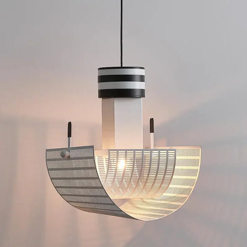 Nordic design zebra stripe road sign pendant light for creative decor