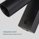Wall light with directional cylindrical LED spotlight