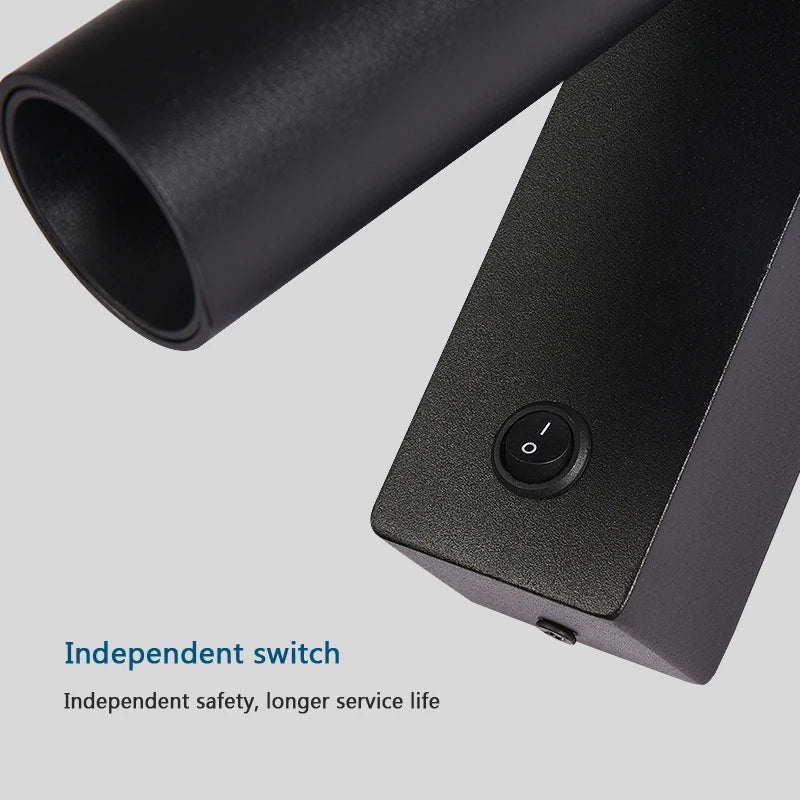 Wall light with directional cylindrical LED spotlight - vue 6 sur 11