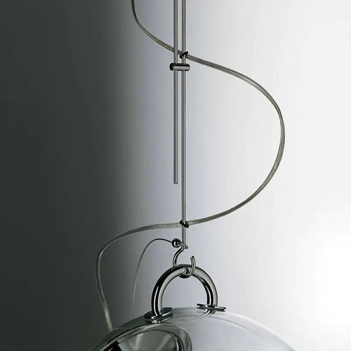 Glass ball pendant light for romantic interiors and restaurants - vue 6 sur 8