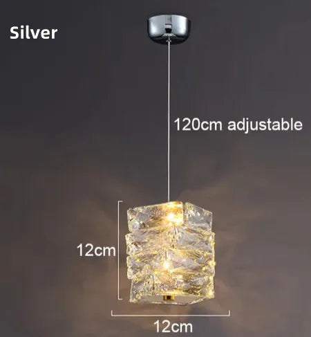 Modern crystal wall light with LED for indoor use - vue 9 sur 18