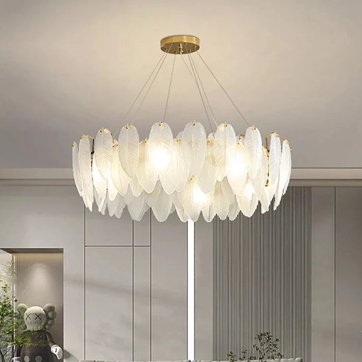 Modern glass designer chandelier