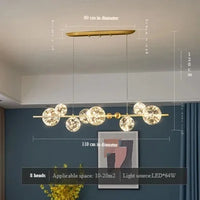 Modern Nordic star chandelier for a creative interior