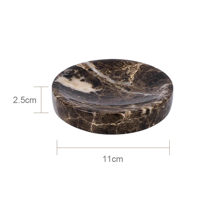 natural marble bathroom accessories luxury set - vue 11 sur 27