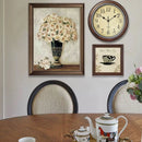 Nordic retro silent wall clock for stylish interior