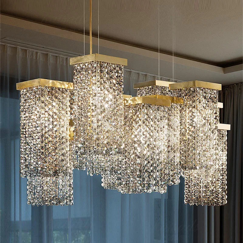 Modern crystal chandelier for elegant and refined decor