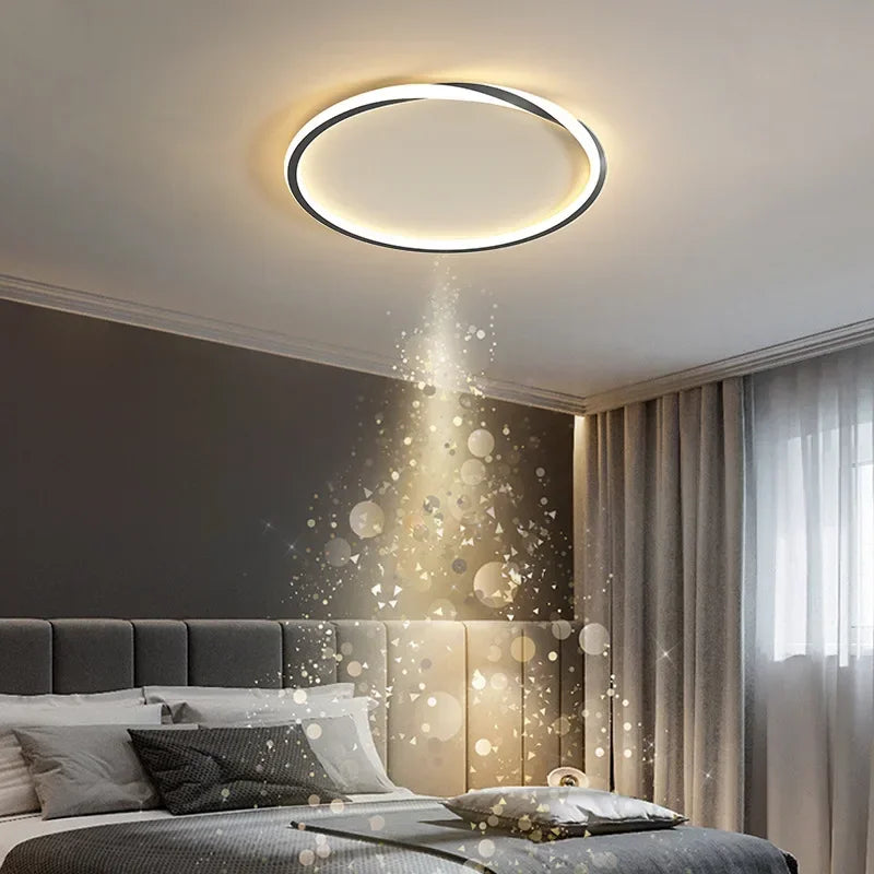 Modern LED ceiling light for elegant interior décor - vue 4 sur 16