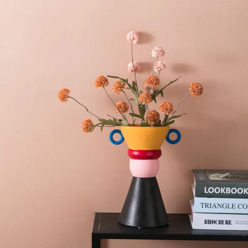 modern ceramic vase for elegant floral decoration - vue 4 sur 8