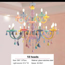 Kawaii crystal rainbow chandelier for children's bedroom decor