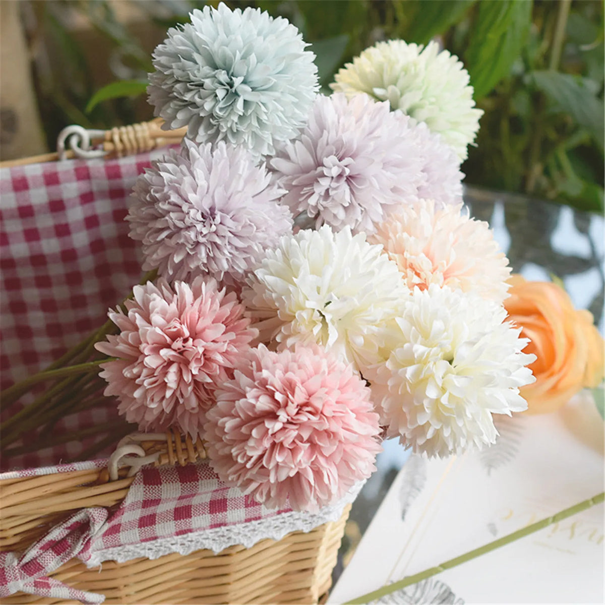 Artificial hydrangea flowers for wedding and table decoration - vue 3 sur 10