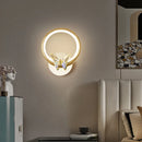 Crystal butterfly LED wall light surface mount