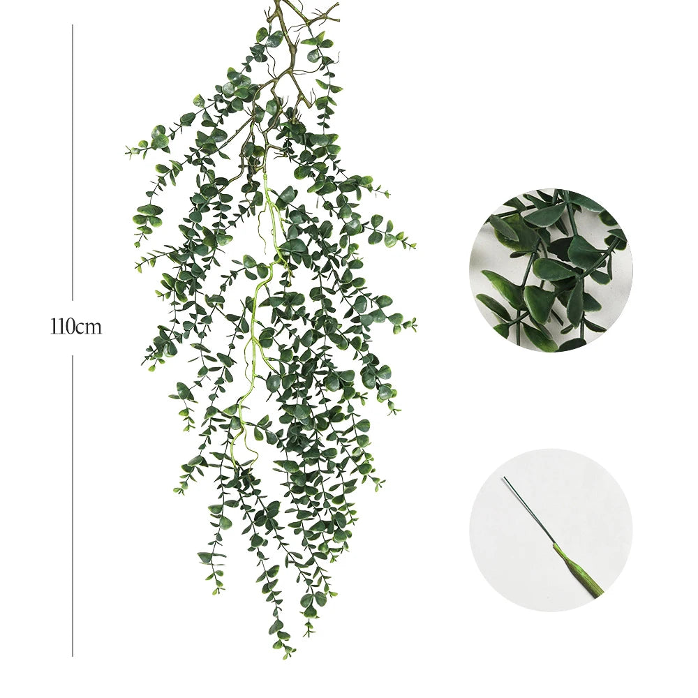 Artificial eucalyptus rattan leaves for indoor and outdoor decoration - vue 11 sur 13