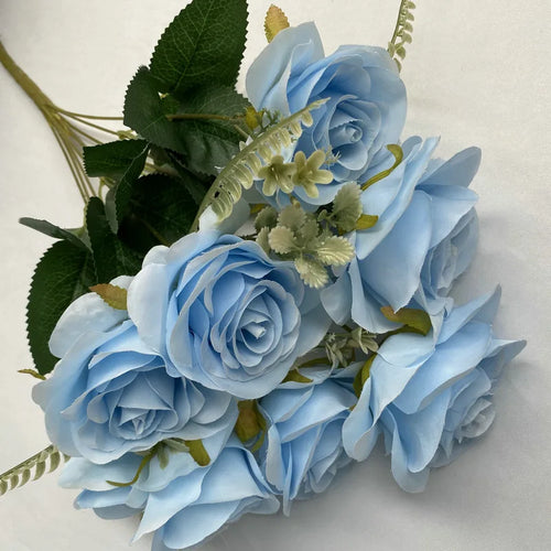 bouquets de roses artificielles pour décoration intérieure et extérieure - vue 2 sur 17