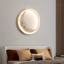 Decorative dimmable LED moon wall light