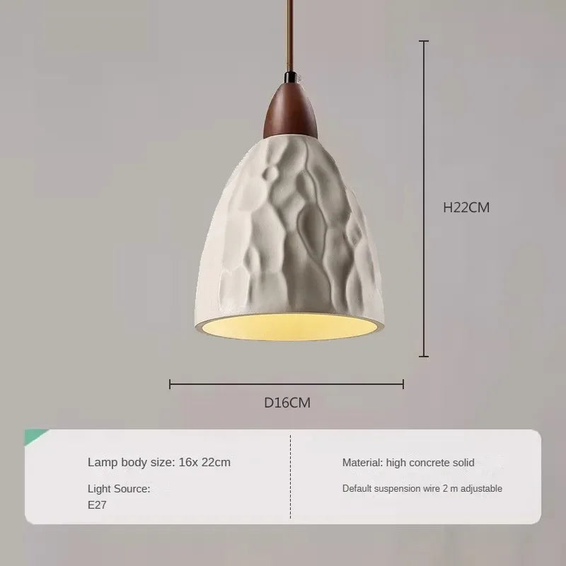 Modern wood and marble chandelier for elegant interiors - vue 8 sur 14