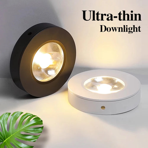 Ultra slim round LED spotlight for display and interior - vue 3 sur 9