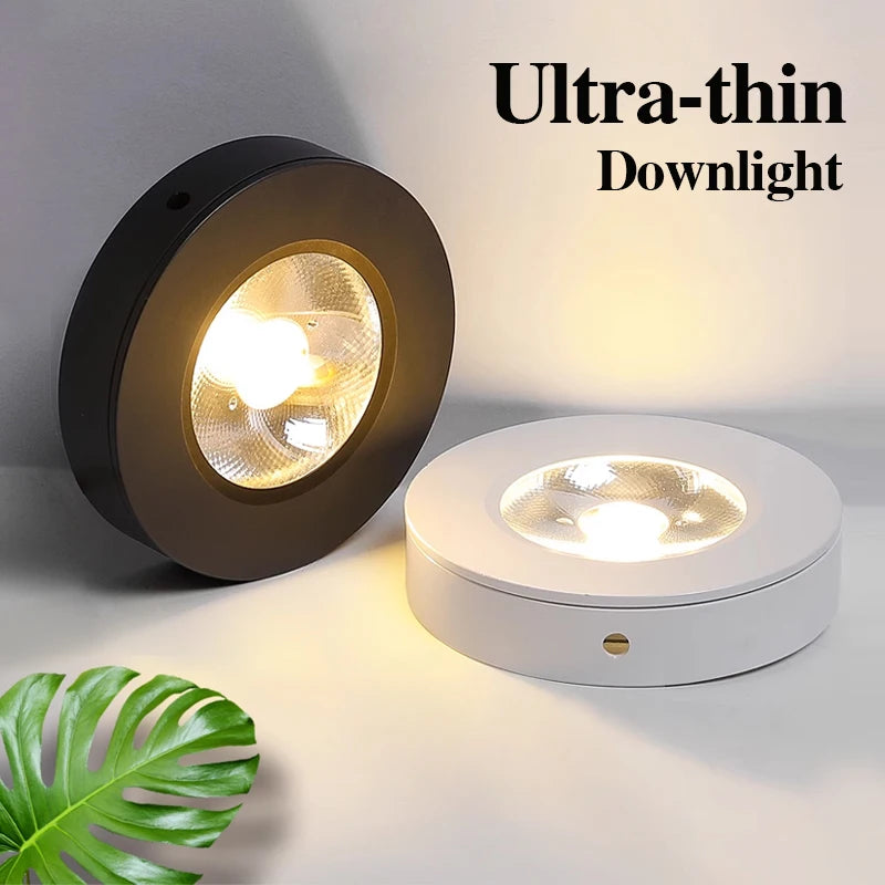Ultra slim round LED spotlight for display and interior - vue 3 sur 9