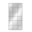 French retro decorative full-length mirror, square lattice false window to increase the sense of space, wall-mounted household m