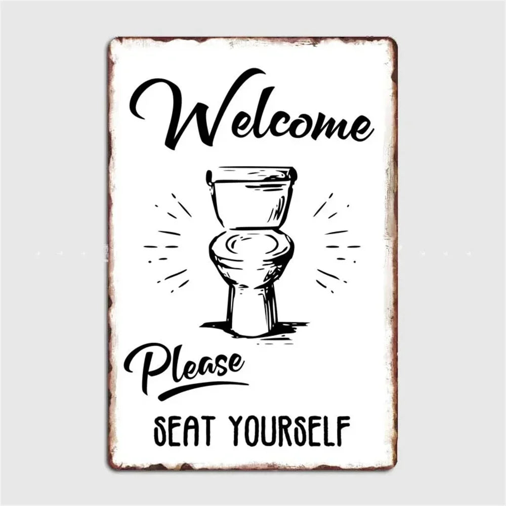 retro metal sign for fun wall decor - vue 31 sur 38