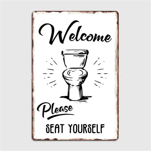 retro metal sign for fun wall decor - vue 32 sur 38