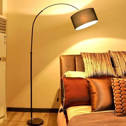 Adjustable LED floor lamp with remote control for interior decor - vue 6 sur 10