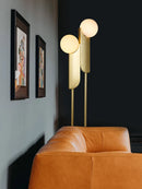 Modern double head glass globe lamp for elegant lighting