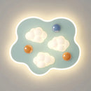 Cream cloud ceiling light for a modern and cosy children's room