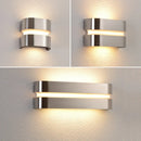 Modern waterproof stainless steel outdoor LED wall light