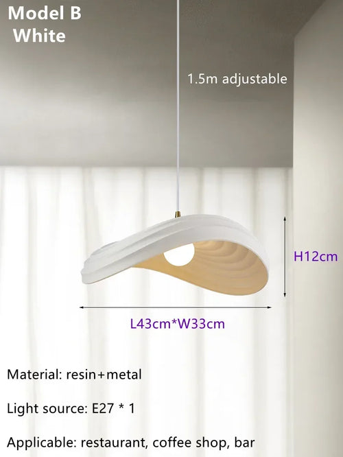 Modern Nordic designer art pendant for interior decoration - vue 19 sur 18