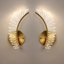 Nordic modern art wing wall light luxury porch lamp
