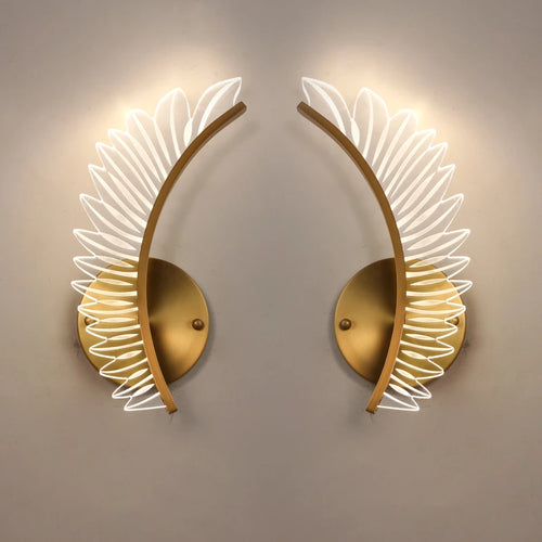 Nordic modern art wing wall light luxury porch lamp - vue 4 sur 9