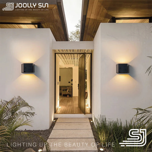 JoollySun solar wireless outdoor LED wall light for garage, yard and garden - vue 6 sur 7