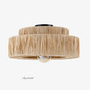 Handmade Japanese style rattan chandelier