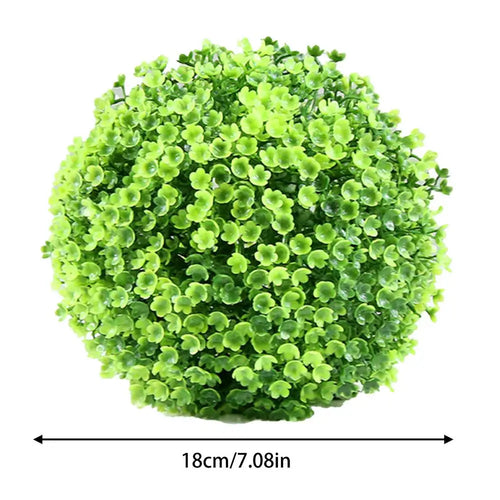 Artificial grass topiary balls for outdoor decoration - vue 14 sur 14