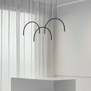 Modern gold brass pendant light 2/4/6 LED adjustable height