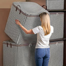 large capacity folding clothes storage bag with handle