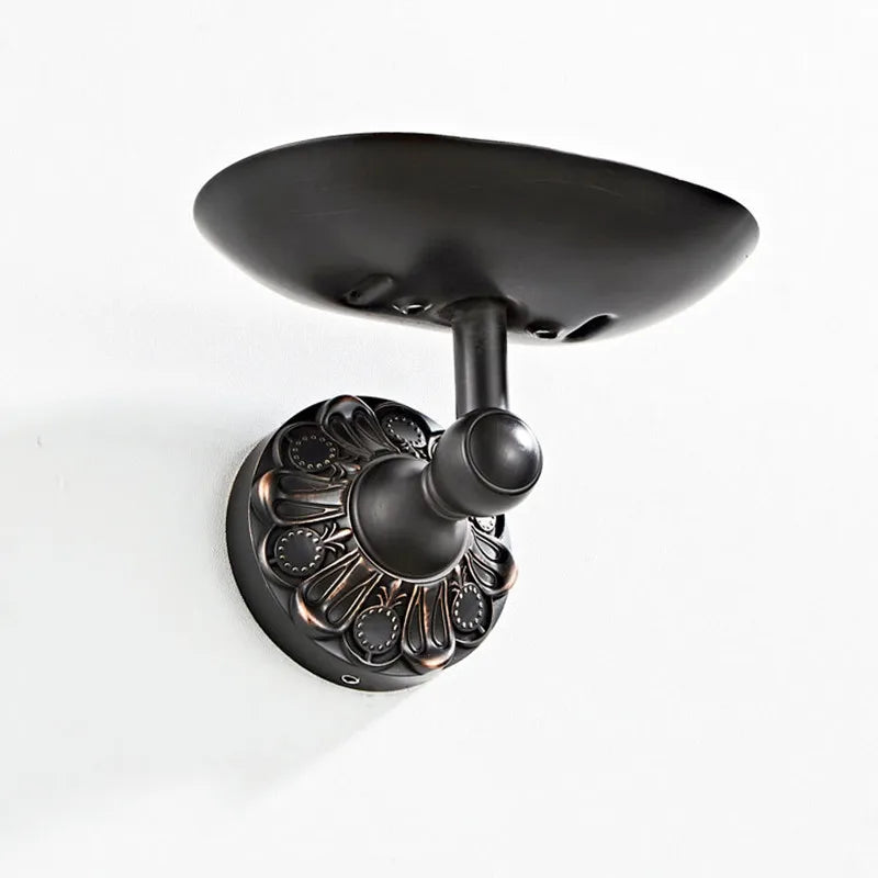 antique style embossed brass soap dish for bathroom