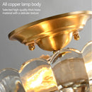 Luxurious and creative European style American retro copper ceiling light
