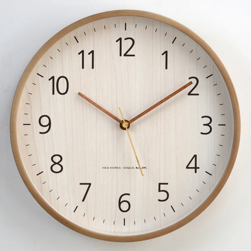 modern wooden wall clock creative home decoration
